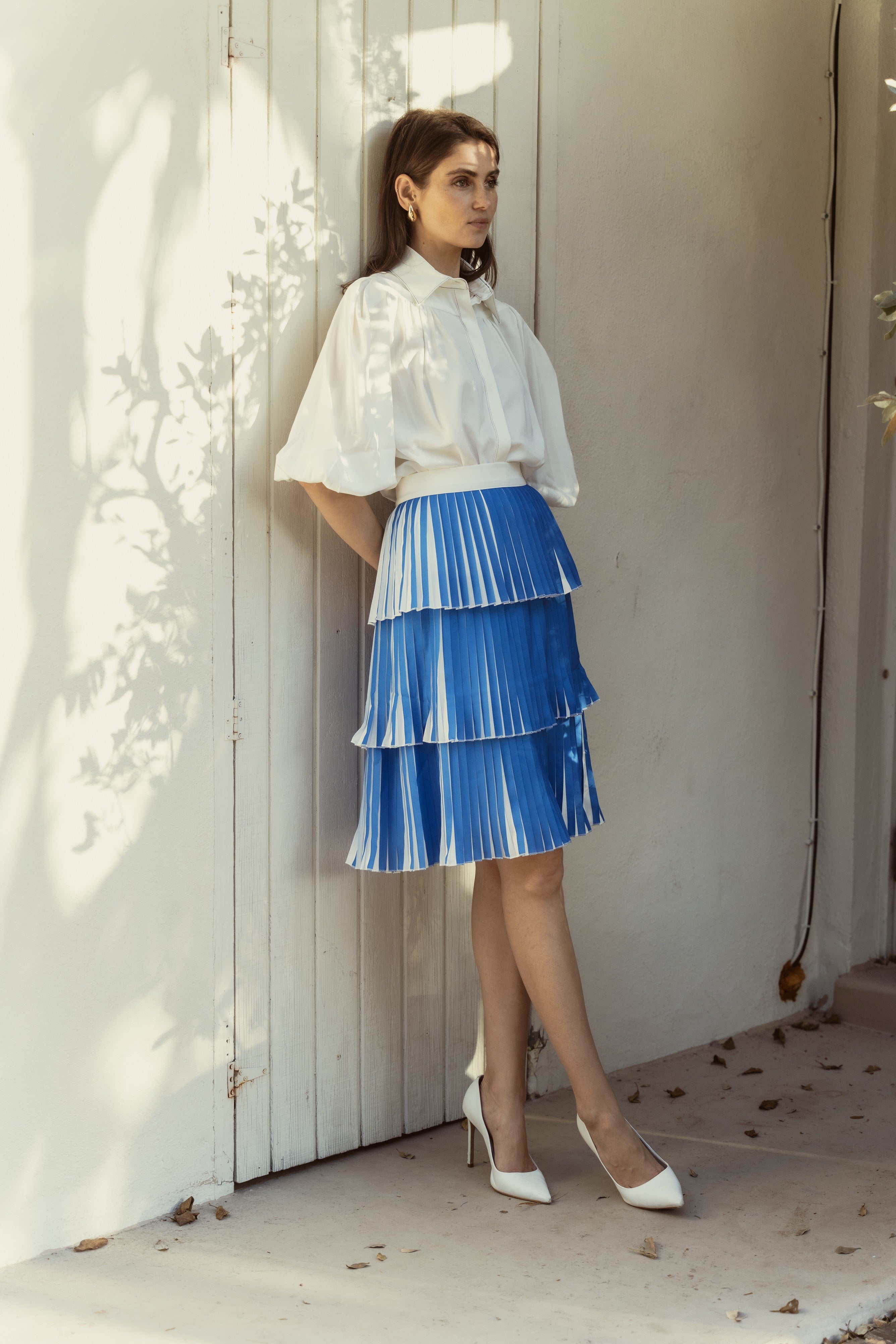 Layered Pleated Skirt mimarosso