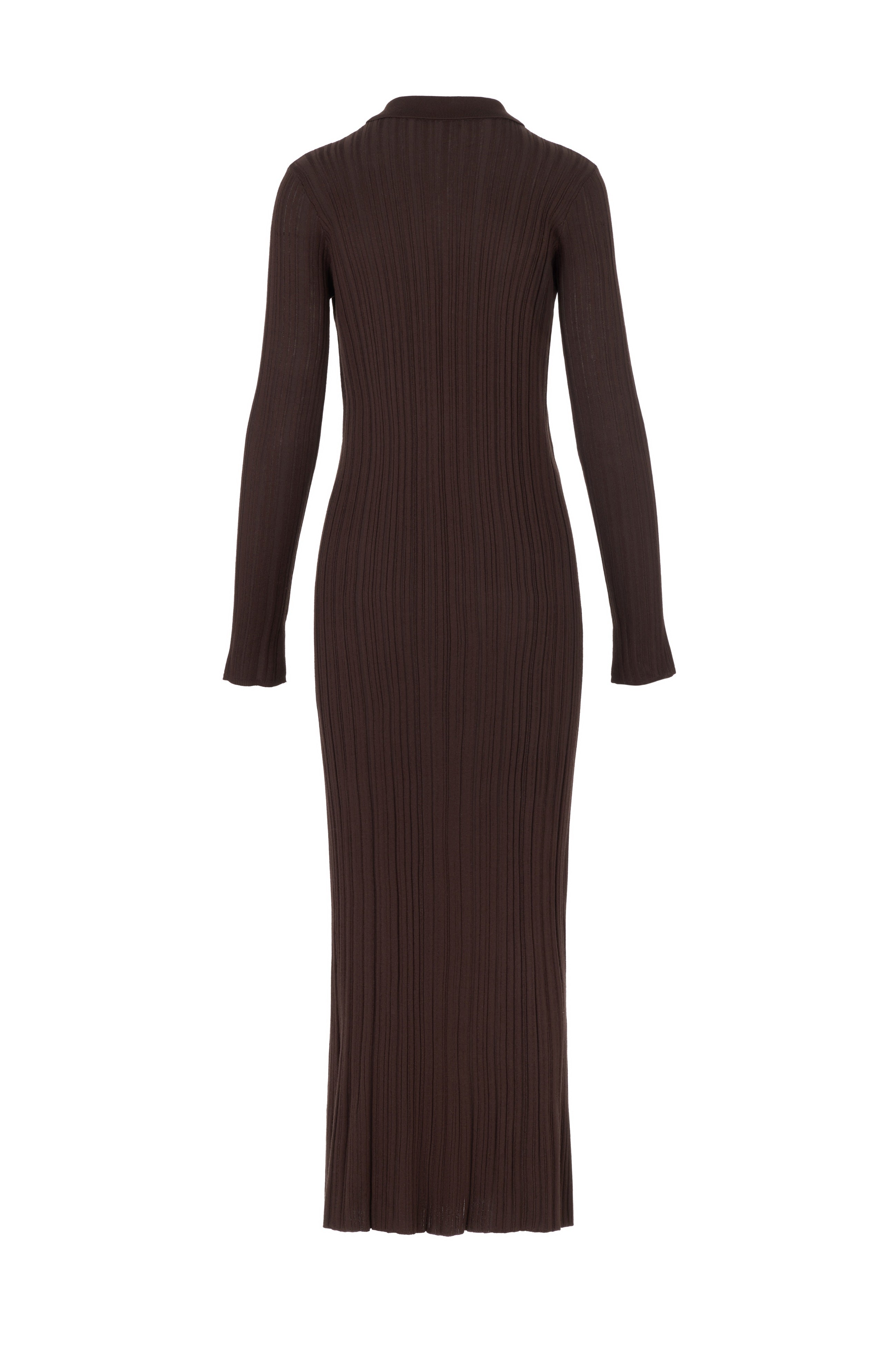 Rib Knit Shirt Dress