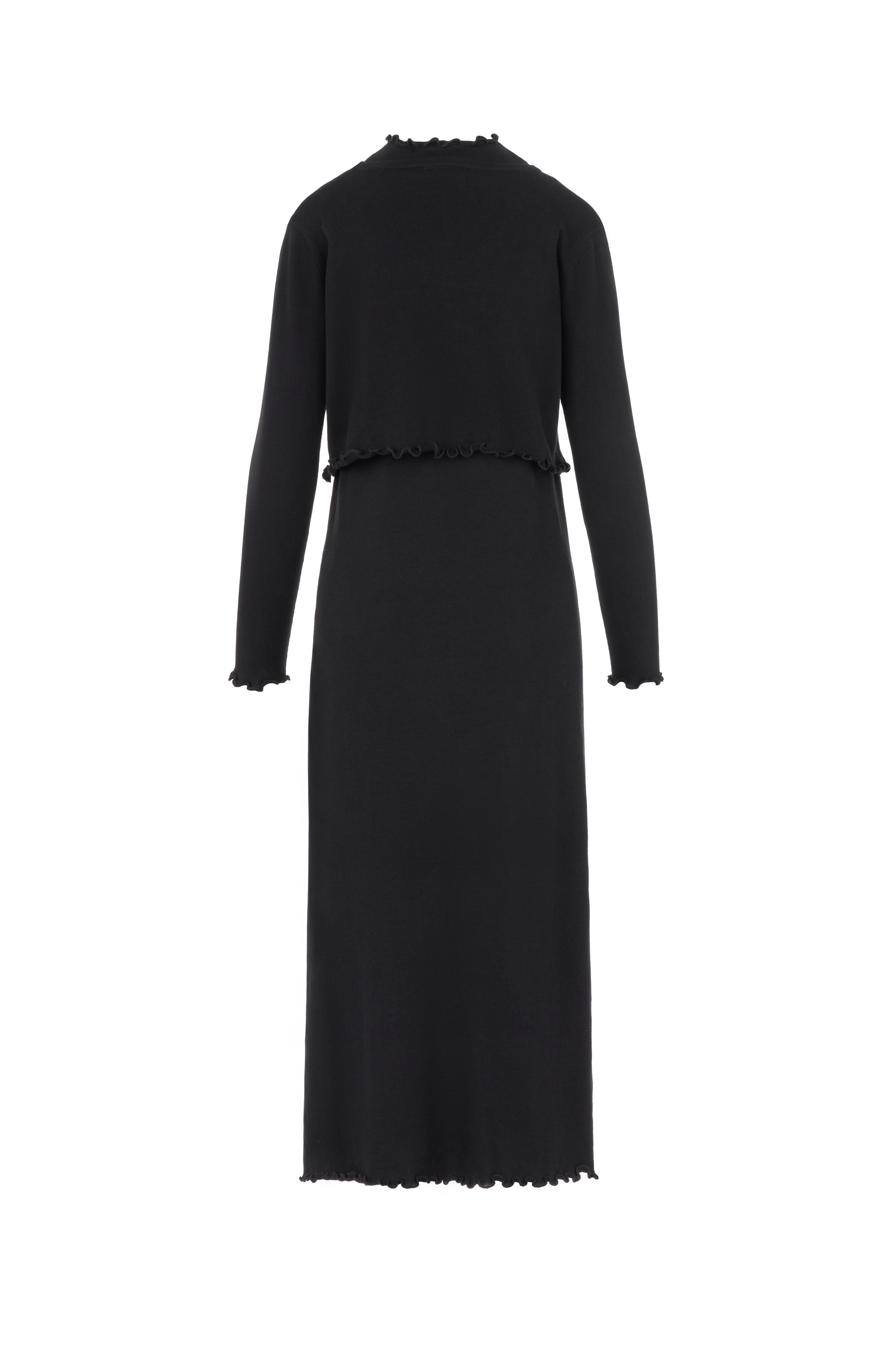 Knit Cardigan Dress 2 Pc Set